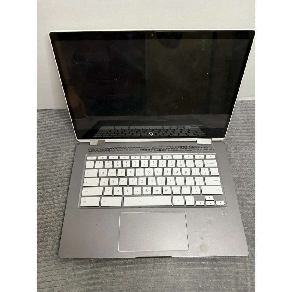 Hp White Chrome Book Laptop For Parts